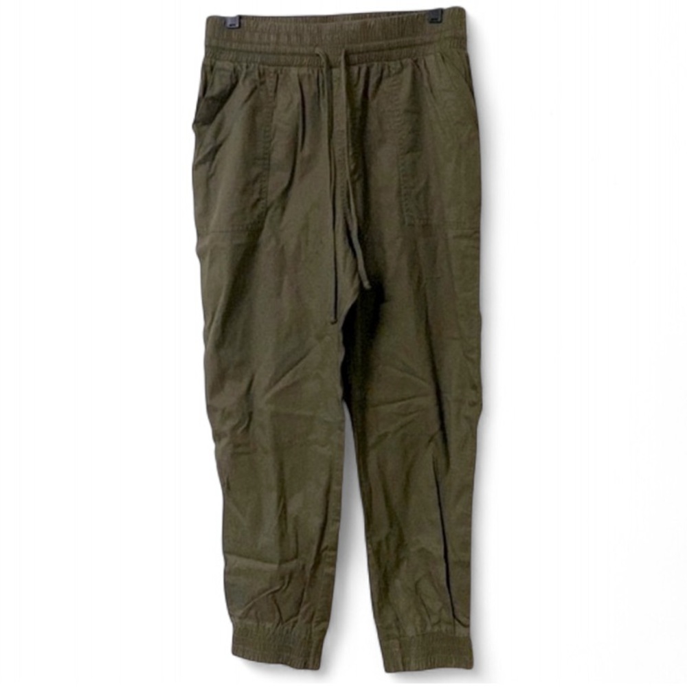 A New Day Olive Green High Rise Ankle Joggers in Womens Size Medium | Army Green
